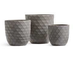 Кашпо TREEZ ERGO Diamond Чаша-конус Мокко д-30, в-29 см