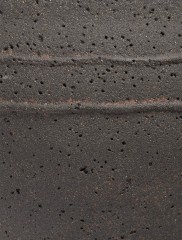 Кашпо Treez Ergo Nero Чаша-амфора Чёрный туф в-46 см, д-54 см