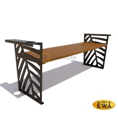 Скамейка парковая «Крым» без спинки (0,6 ангарская сосна,30х60)