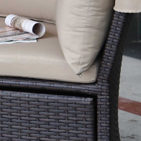 Диван-трансформер из искусственного ротанга AFM-325 Beige