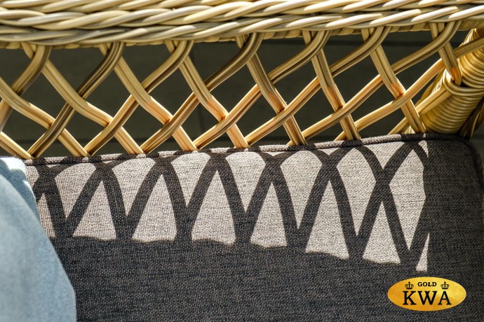 "Латте" плетеное кресло из искусственного ротанга, цвет соломенный