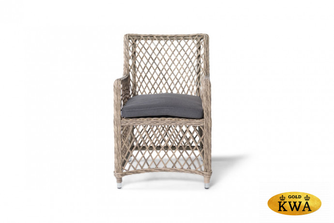 "Латте" плетеное кресло из искусственного ротанга, цвет соломенный