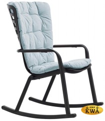 Кресло-качалка пластиковое с подушкой