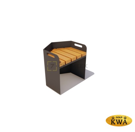 Модульная скамейка «Соты» (лиственница)