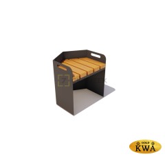 Модульная скамейка «Соты» (лиственница)