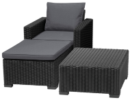 Комплект пластиковой мебели Moorea table + chair + stool