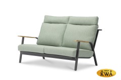 Malmo с 2-х местным диваном Комплект лаунж мебели антрацит/зелёный, алюминий