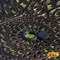 Журнальный стол из литого алюминия WILHELM