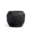 Кашпо TREEZ Effectory Anthra Design-многогранник Антрацит в-32, д-37 см