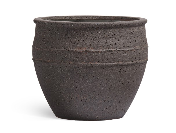 Кашпо Treez Ergo Italica Чаша черный песок в-33, д-41 см
