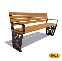 Скамейка «Ромашка» (1,5 лиственница,40х60)