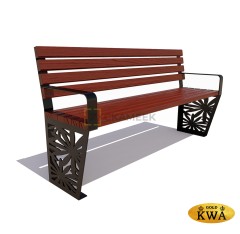 Скамейка «Ромашка» (1,5 лиственница,40х60)