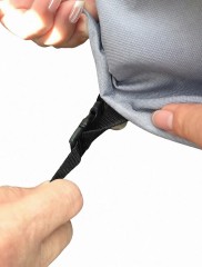 Чехол круглый для садовой мебели D180 см, темно-серый