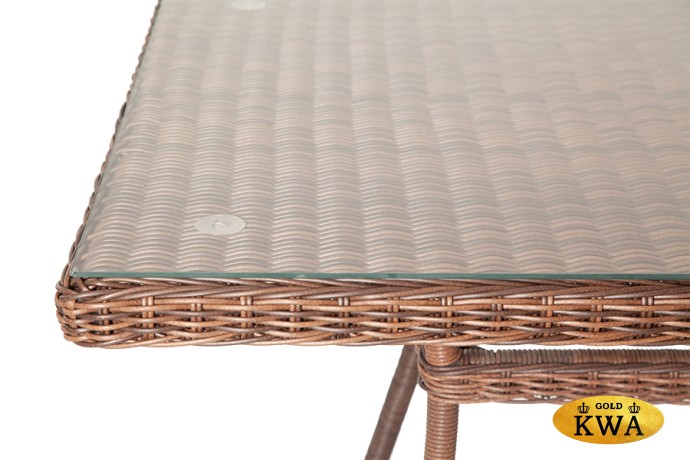 "Латте" плетеный стол из искусственного ротанга 160х90см, цвет коричневый