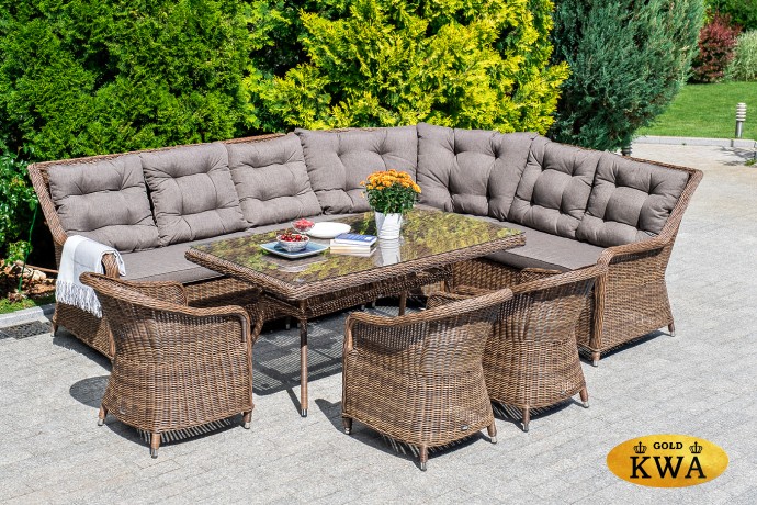 "Латте" плетеный стол из искусственного ротанга 160х90см, цвет коричневый