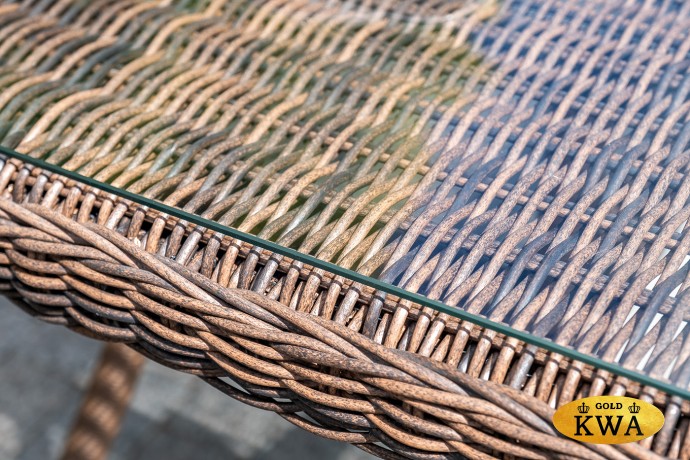 "Латте" плетеный стол из искусственного ротанга 160х90см, цвет коричневый