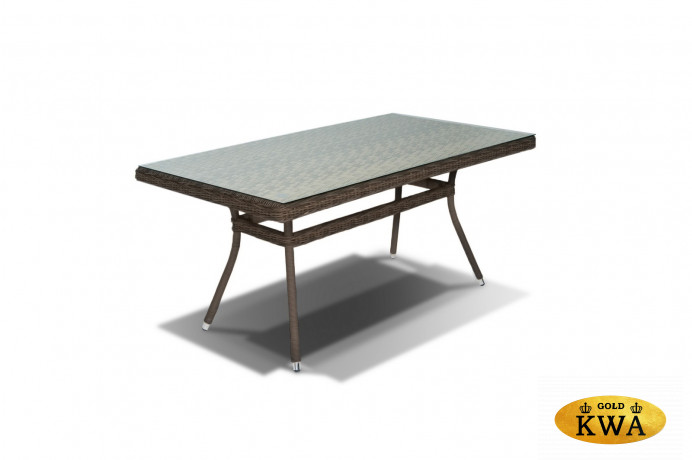 "Латте" плетеный стол из искусственного ротанга 160х90см, цвет коричневый