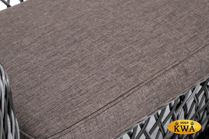 "Асти" лаунж-зона из искусственного ротанга на 6 персоны, цвет графит