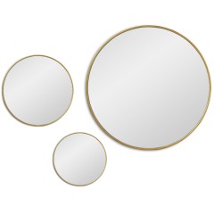 Jupiter Gold Сет из 3-х зеркал Ø70, Ø40, Ø30 см
