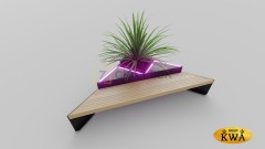 Модульная скамейка «Хеопс» с подсветкой