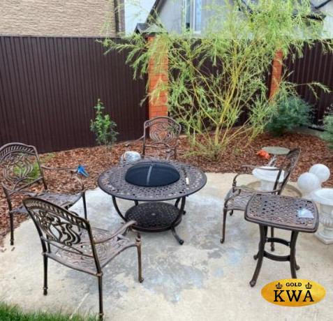 Комплект мебели Fuji из литого алюминия для сада