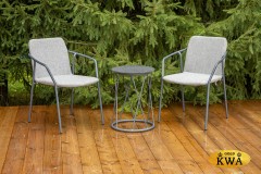 "Марокко" кофейный комплект из алюминия, цвет темно-серый