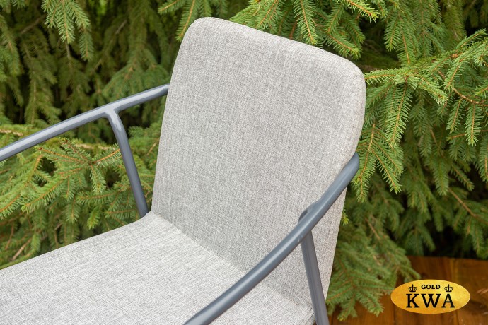 "Марокко" кофейный комплект из алюминия, цвет темно-серый