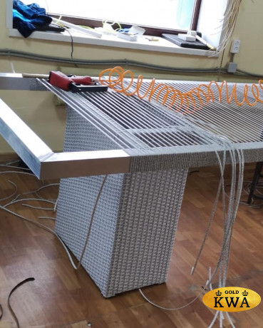 Обеденный комплект плетеной мебели Ривьера