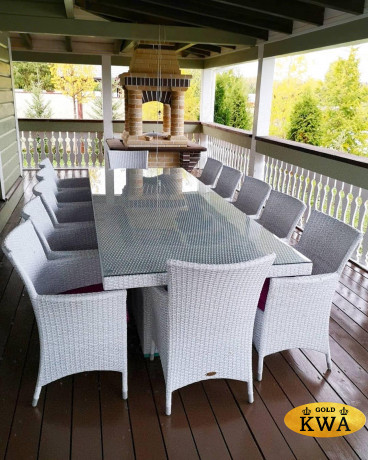 Обеденный комплект плетеной мебели Ривьера