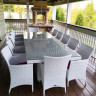 Обеденный комплект плетеной мебели Ривьера