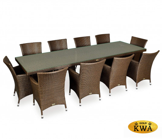 Обеденный комплект плетеной мебели Ривьера