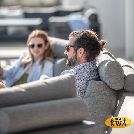 Malmo с 3-х местным диваном Комплект лаунж мебели антрацит/серый, алюминий