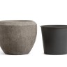 Кашпо TREEZ Effectory Volcano Чаша Design Серо-коричневый туф в-45 см, д-56 см