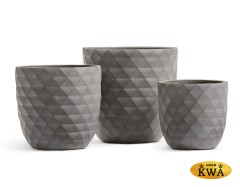 Кашпо TREEZ ERGO Diamond Чаша-конус Мокко д-44, в-43 см