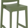 Стул пластиковый полубарный