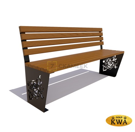 Скамейка «Роза» (1,8 ангарская сосна,30х60)
