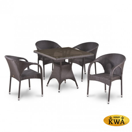 Комплект плетеной мебели T220BBT/Y290B-W52 Brown 4Pcs