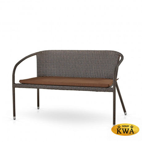 Плетеный диван S139B-W53 Brown/Beige