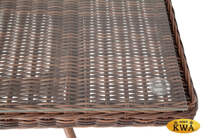 "Латте" плетеный стол из искусственного ротанга 200х90см, цвет коричневый