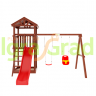 Детская площадка IgraGrad "Панда Фани Tower" с качельным модулем