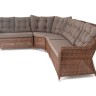"Бергамо" модульный диван из ротанга, цвет коричневый
