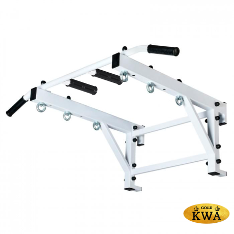 Шведская стенка деревянная из ламельного бука - БУК СТАНДАРТ - СТ+ (стенка + турник семейный + канат + кольца деревянные)