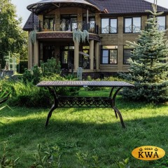 Обеденный стол из литого алюминия WILHELM