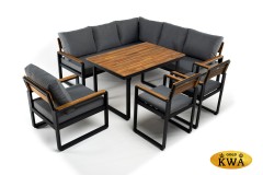 Обеденный комплект TOPA с угловым диваном  Joygarden