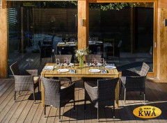 Обеденный комплект AURA 170 см на 6 персон с креслами  Joygarden