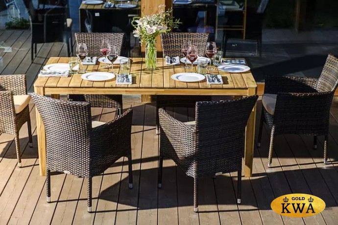 Обеденный комплект AURA 170 см на 6 персон с креслами  Joygarden