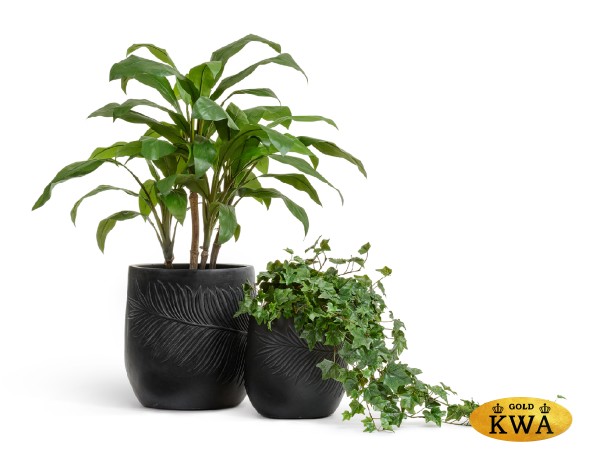 Кашпо TREEZ ERGO Nature Чаша Антрацит д-44, в-45 см