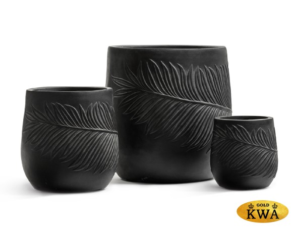 Кашпо TREEZ ERGO Nature Чаша Антрацит д-44, в-45 см