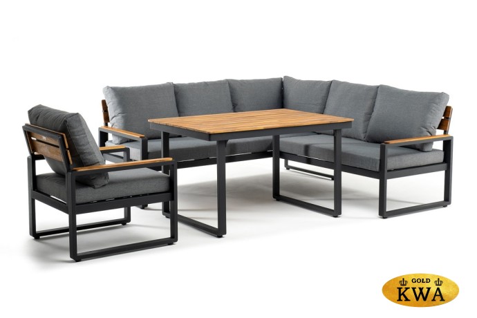 Лаунж зона из алюминия TOPA L с обеденным столом  Joygarden