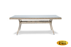 &quot;Латте&quot; плетеный стол из искусственного ротанга 200х90см, цвет соломенный